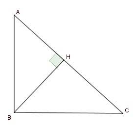 Впрямоугольном треугольнике авс угол в=90*,ав=8см,ас=16см.найдите углы,которые образует высота вн с