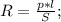 R=\frac{p*l}{S};\\