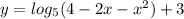 y=log_5(4-2x-x^2)+3