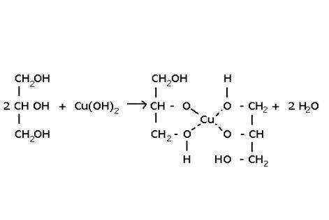 Нужна реакция гидроксида меди (cuoh) с глицерином! нужно именно уравнение реакции