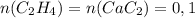 n(C_2H_4) = n(CaC_2) = 0,1