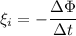 \displaystyle \xi_i=-\frac{\Delta\Phi}{\Delta t}