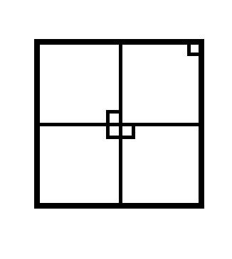 Докажите, что при любом n квадрат размера 2^n на 2^n без одной угловой клетки можно разбить на уголк