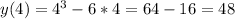 y(4)=4^3-6*4=64-16=48