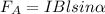 F_A=IBlsin\alpha