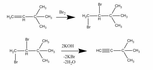 1)по реакции йоцича из ацетилена получить бутин-1 2)какой углеводород получится если на 3,3-диметилб
