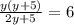 \frac{y(y+5)}{2y+5}=6