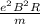 \frac{e^2B^2R}{m}