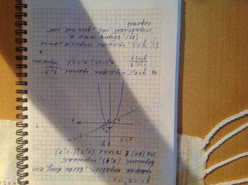 Постройте график функции у= -х^2+1. с этого графика решите систему уравнений: а) ( у= -х^2+1 у= 0,5х