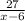 \frac{27}{x-6}