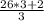 \frac{26*3+2}{3}