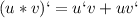 (u*v)`=u`v+uv`