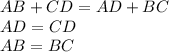 AB+CD=AD+BC\\AD=CD\\AB=BC