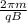 \frac{2 \pi m}{qB}