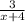 \frac{3}{x+4}