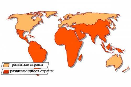 Ккакому типу относится большинство стран мира: 1)к развитым 2)к развивающимся 3)к странам с переходн