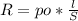 R = po * \frac{l}{S}