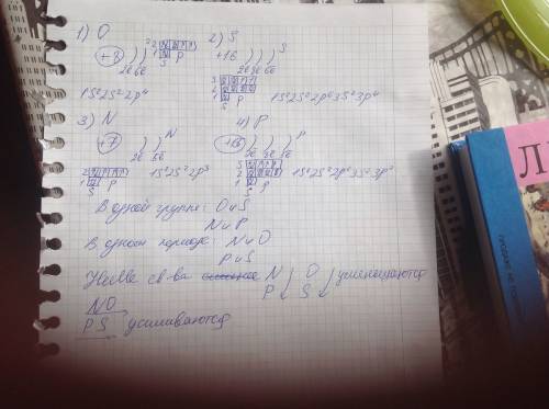 Девушке с , будьте добры : ) изобразить схемы электронного строения атомов кислорода , серы , азота,