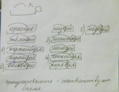 Строение каких слов соответствует схеме: корень, суффикс, окончание. красное, темный, картинная, хор