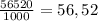 \frac{56520}{1000}=56,52