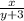 \frac{x}{y+3}