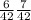 \frac{6}{42} \frac{7}{42}