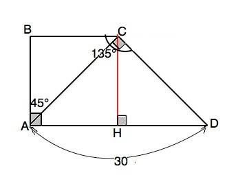 1)в равнобедренной трапеции abcd,угол a=30 градусов,угол acd=135 градусов? ad=20см,bс=10см. найти пе