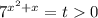 7^{x^2+x}=t0