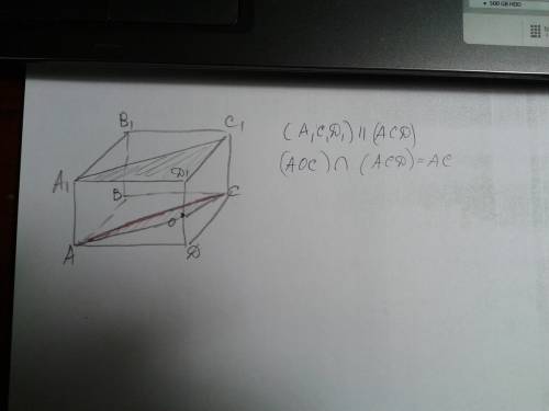 Abcda1b1c1d1 - параллелепипед. точка о середина ребра dd1. постройте прямую, по которой пересекаются