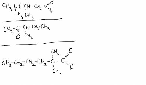 Написать структурные и графичиские формулу соединений 3,4 -диметилпентаналь, 3-метилпентанон-2, 2,2-