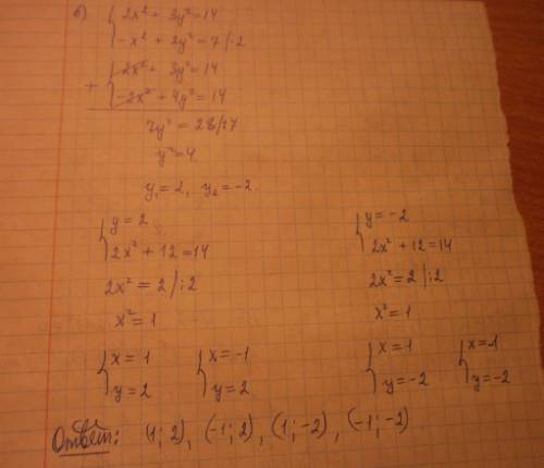 1. решить систему уравнений методом подстановки: а) x+y=3, y ² - xy = -1 ; б) 1/х + 1/у =3/4, х-у=2