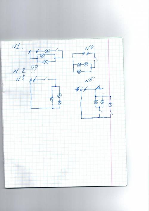 1.нарисуйте схему электрической цепи,состоящую из источника тока,двух параллельно соединенных ламп.