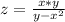 z= \frac{x*y}{y-x^{2}}