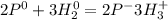 2P^0+3H^0_2=2P^-3H_3^+