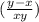 ( \frac{y-x}{xy})