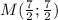 M(\frac{7}{2} ;\frac{7}{2} )