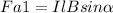 Fa1=IlBsin \alpha