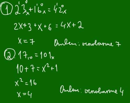 1. в какой системе счисления возможно 23+16 = 42? 2.в сс с некоторым основанием десятичное число 17