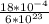 \frac{18* 10^{-4} }{6* 10^{23} }