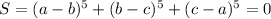 S=(a-b)^5+(b-c)^5+(c-a)^5=0\\&#10;