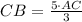 CB= \frac{5\cdot AC}{3}