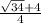 \frac{ \sqrt{34}+4 }{4}