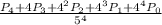 \frac{P_4+4P_3+4^2P_2+4^3P_1+4^4P_0}{5^4}