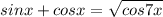 sinx+cosx=\sqrt{cos7x}\\&#10;