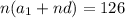 n(a_{1}+nd)=126\\&#10;