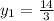 y_1= \frac{14}{3}