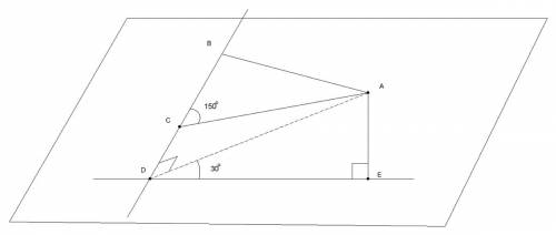 Через сторону вс треугольника abc проведена плоскость под углом 30° к плоскости треугольника; угол с