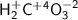 \mathsf{H^{+}_2C^{+4}O^{-2}_3}