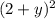 (2+y)^2