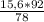 \frac{15,6*92}{78}